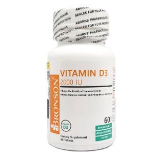 ویتامین د3    2000 واحد VITAMIN D3 2000 BRONSON