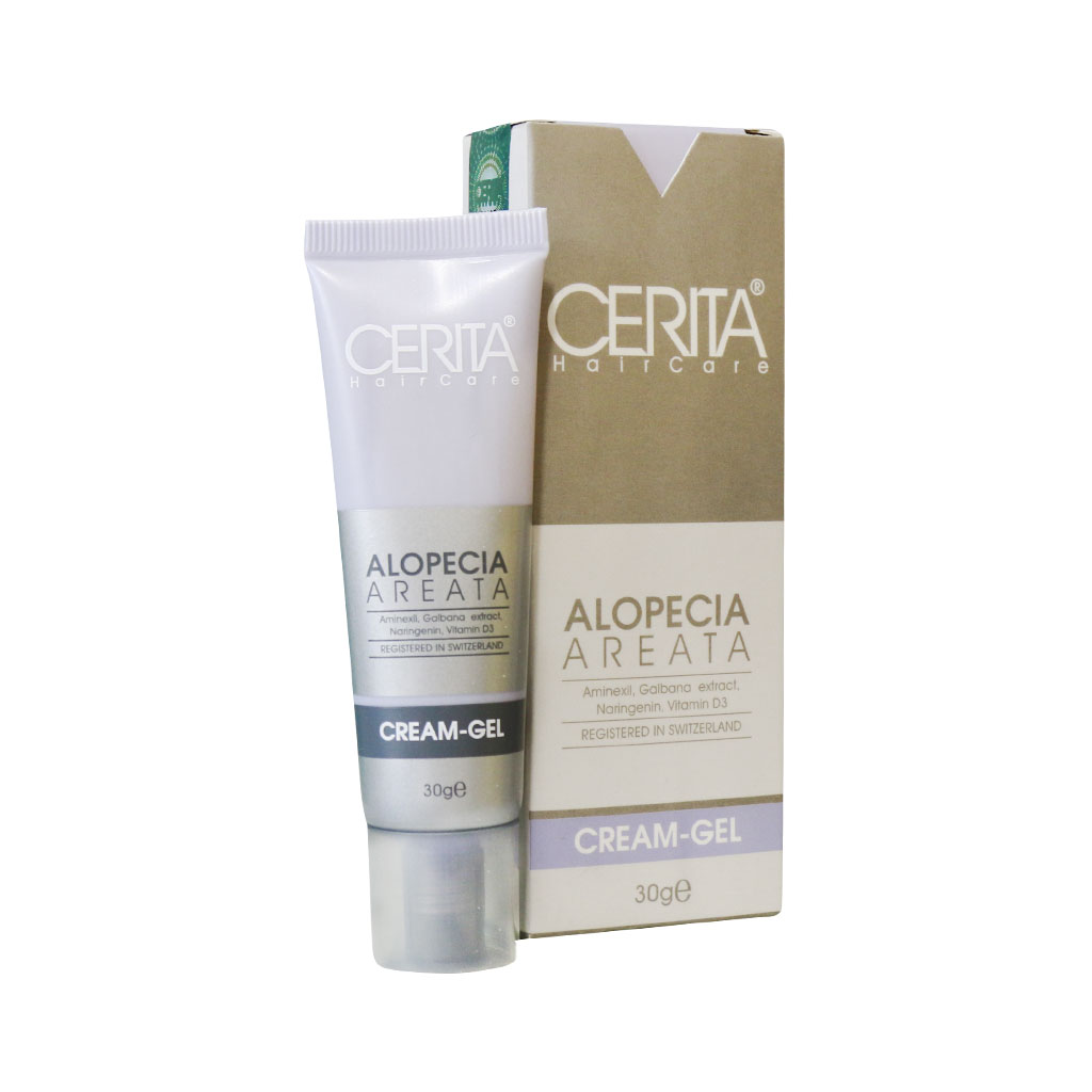 ژل کرم دمان ریزش سکه ای (آلوپسیا) سریتا ALOPECIA AREATA CREAM GEL CERITA