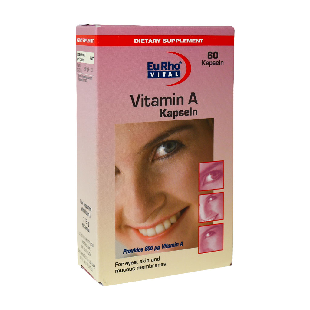 کپسول ویتامین آ یوروویتال VITAMIN A KAPSELN EURHO VITAL