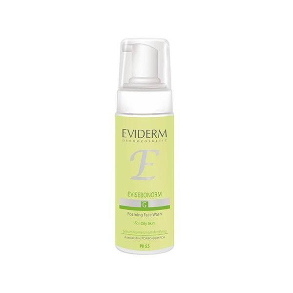 سیندت فوم شستشوی صورت اوی سبونورم اویدرم EVISEBONORM G FOAMING FACE WASH OILY SKIN EVIDERM