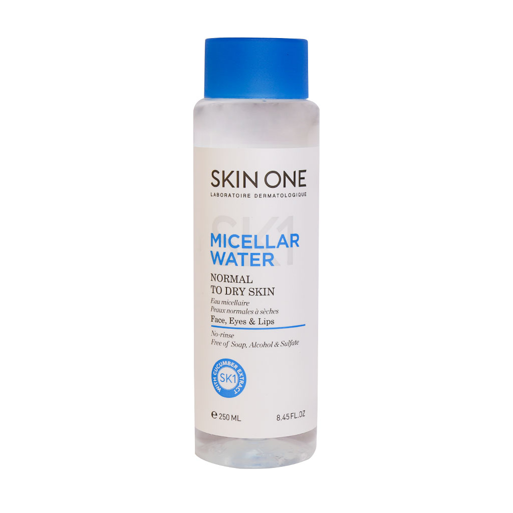 محلول پاک کننده آرایش اسکین وان پوست نرمال تا خشک MICELLAR WATER NORMAL TO DRY SKIN SKIN ONE