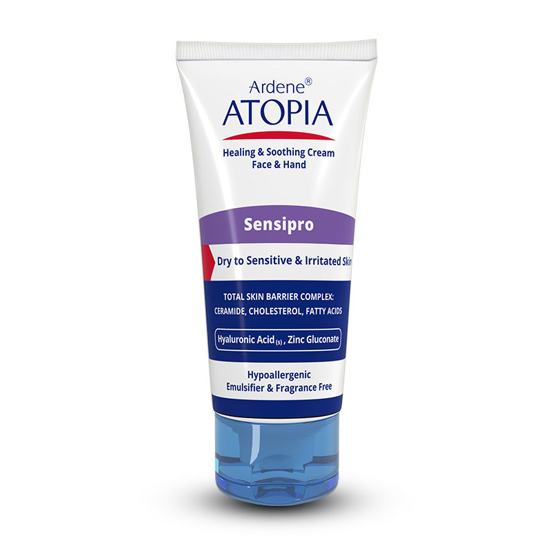 کرم دست و صورت مرطوب کننده سنسی پرو اتوپیا آردن ARDENE ATOPIA SENSIPRO HEALING AND SOOTHING FACE AND HAND CREAM