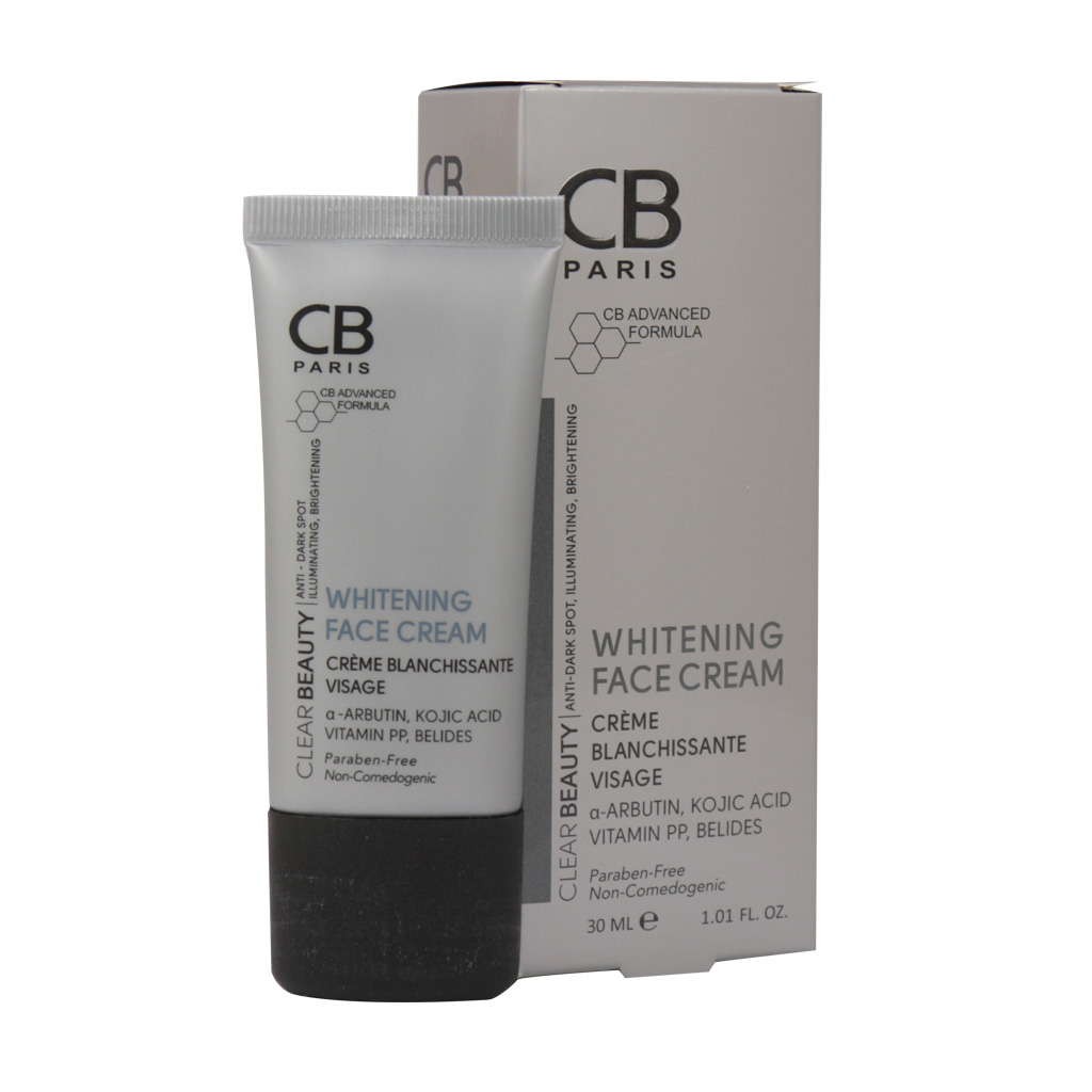 کرم ضد لک و روشن کننده صورت سی بی CB PARIS WHITENING FACE CREAM WITH KOJIC ACID CREAM