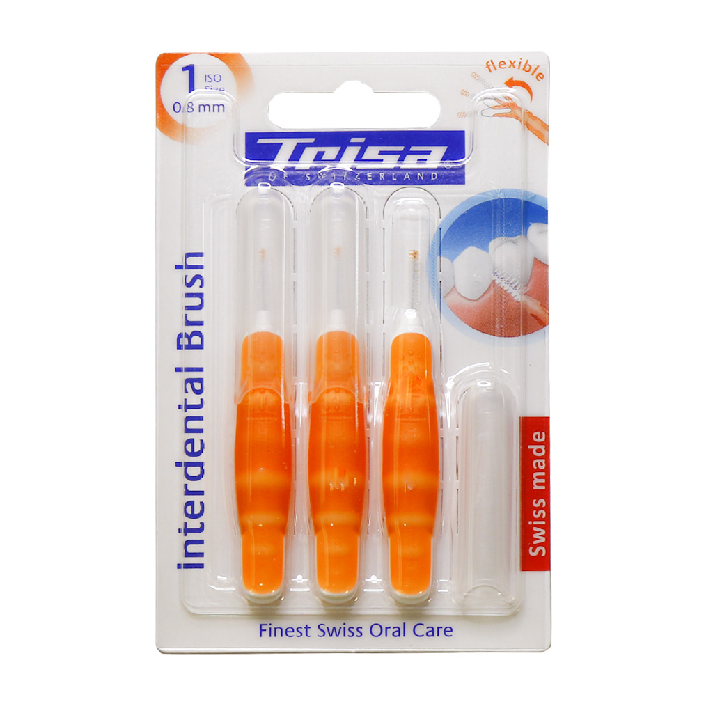 براش بین دندانی پروفشنال 0.8 میلیمتری ایزو یک تریزا TRISA INTERDENTAL BRUSH 0.8 MM ISO 1