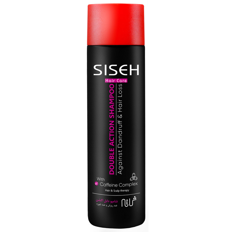 شامپو دابل اکشن ضد ریزش و ضد شوره ثی ثه SISEH DOUBLE ACTION SHAMPOO