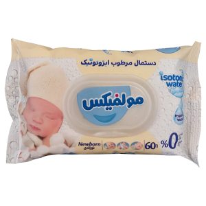 دستمال مرطوب ایزوتونیک نوزادی مولفیکس MOLFIX BABY WIPES WITH ISOTONIC WATER FOR ALL SKIN