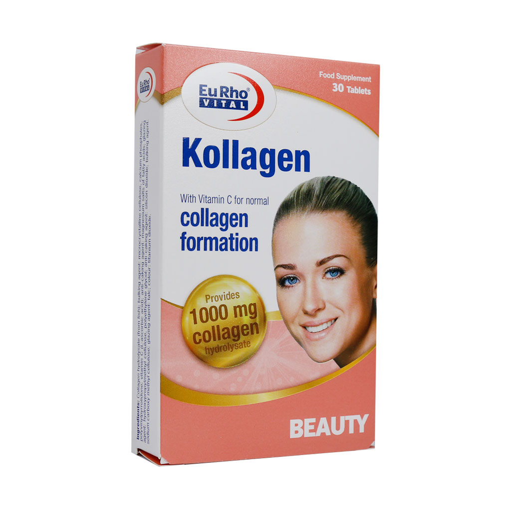 قرص کلاژن یوروویتال EURHO VITAL KOLLAGEN 1000MG 30 TABLETS