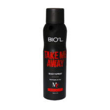 اسپری بدن مردانه مدل Take Me Away بیول BIOL TAKE ME AWAY BODY SPRAY FOR MEN