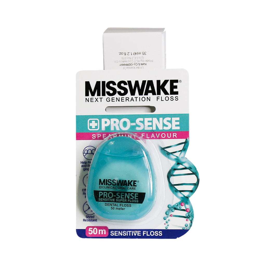 نخ دندان ضد حساسیت مدل پرو سنس میسویک MISSWAKE PRO-SENSE SENSITIVE SUPER FLOSS