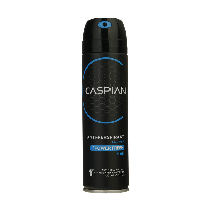 اسپری ضد تعریق مردانه کاسپین POWER FRESH ANTI-PERSPIRANT SPRAY FOR MEN CASPIAN