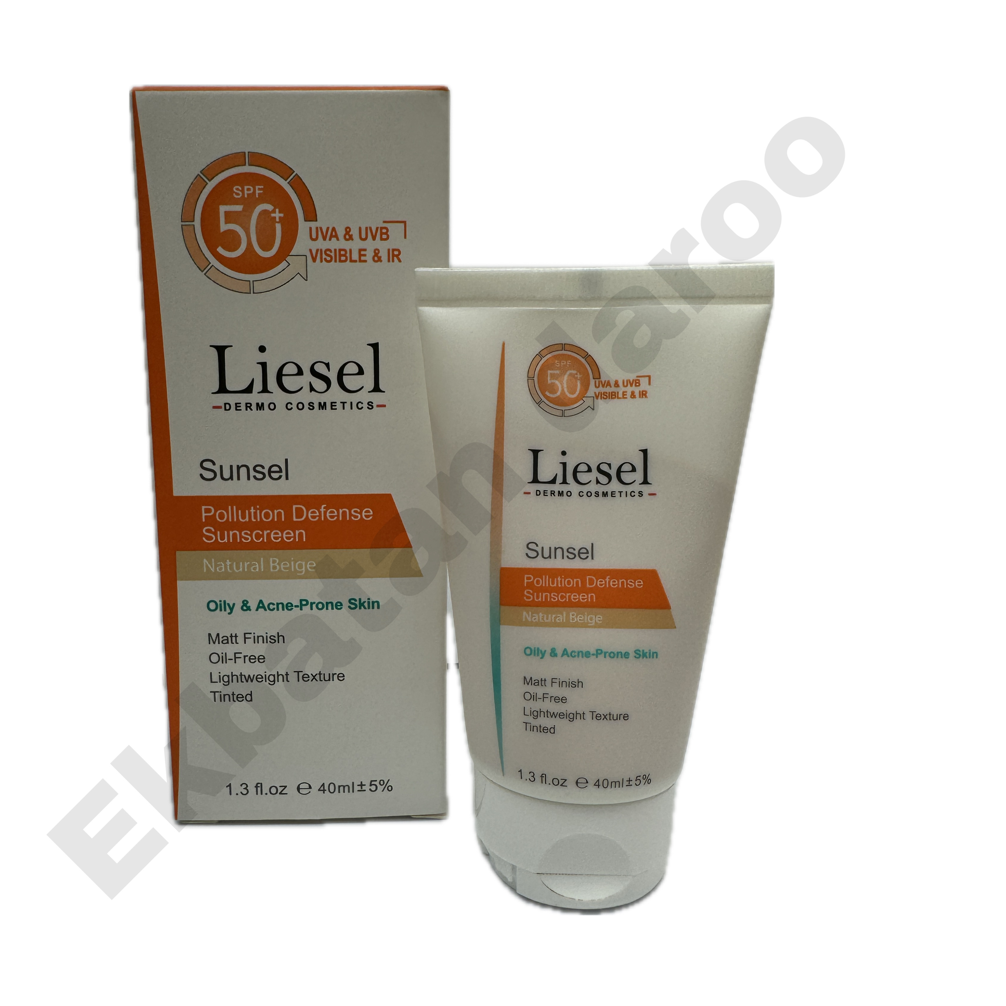 ضد آفتاب رنگی بژ طبیعی پوست چرب لایسل  LITINTED SUNSCREEN SPF50 OILY & ACNE PRONE SKIN NATURAL BEIGE LIESEL