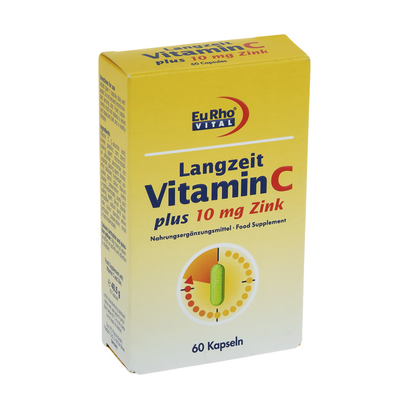 ویتامین سی و زینک 10 میلی گرم یوروویتال 60 عددی VITAMIN C PLUS 10 MG ZINC