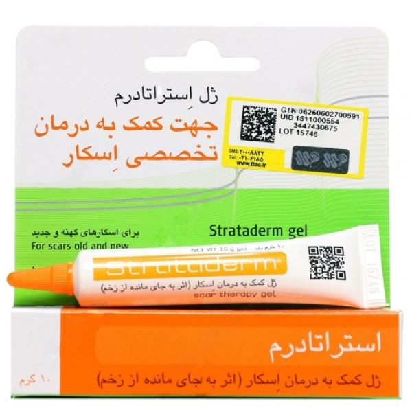 استراتادرم استرات فارما ژل تخصصی درمان انواع اسکار 10 گرمی STRATPHARMA STRATADERM PROFESSIONAL SCAR THERAPY