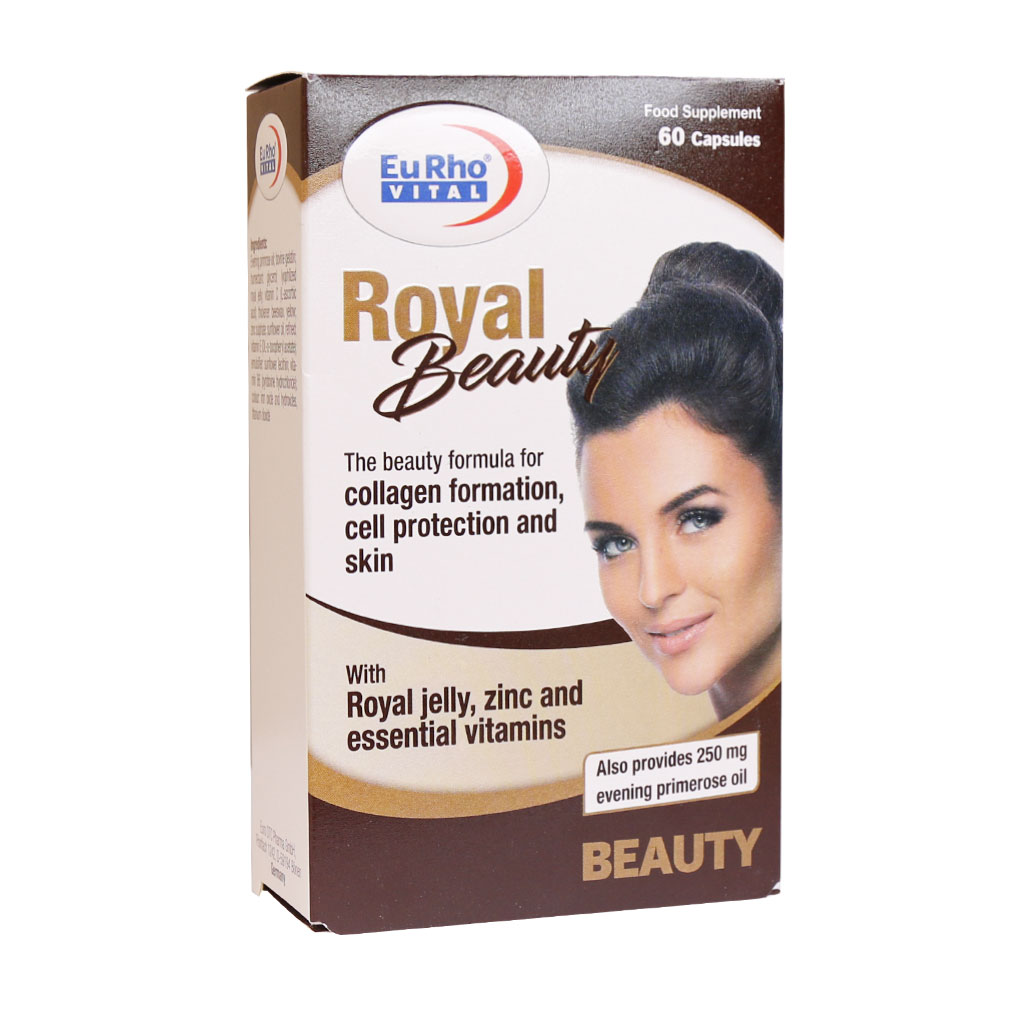 کپسول رویال بیوتی یوروویتال ۶۰ عددی EURHO VITAL ROYAL BEAUTY