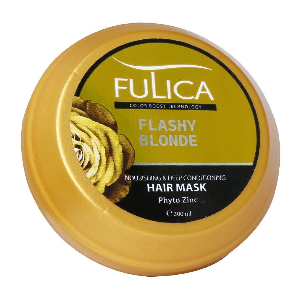 ماسک تقویت کننده و نرم کننده عمیق موهای بلوند فولیکا 300 میل Fulica Hair Mask For Flashy Blonde