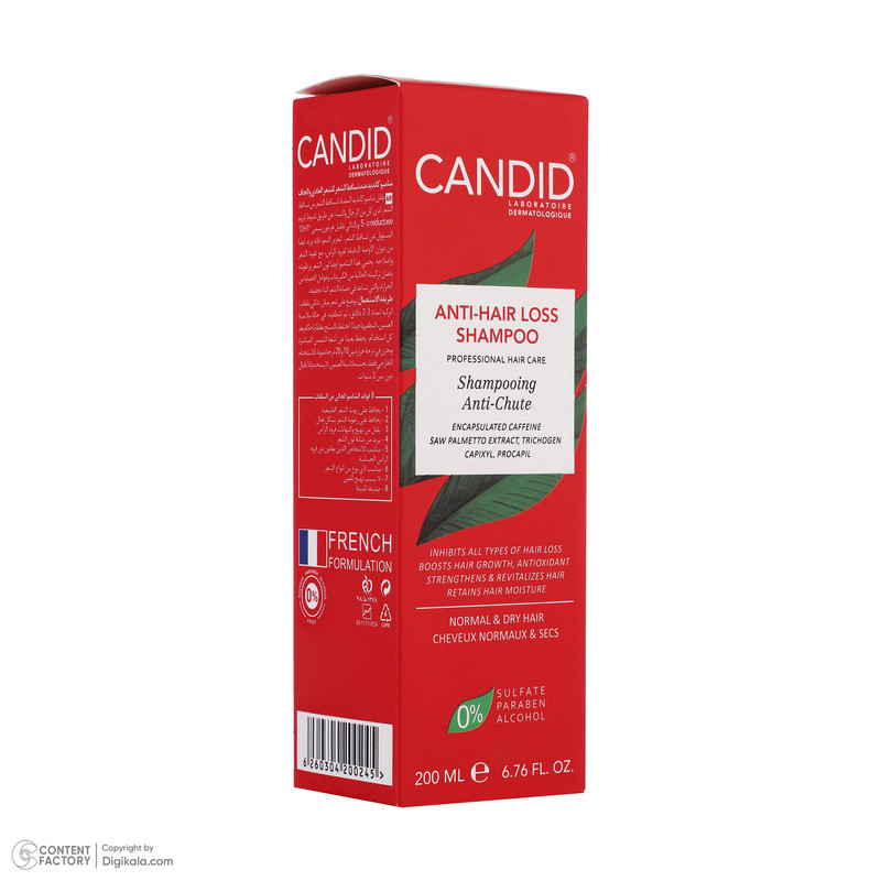 کاندید شامپو مناسب کاهش ریزش موهای خشک | Candid Anti-Hair Loss Shampoo for Dry Hair