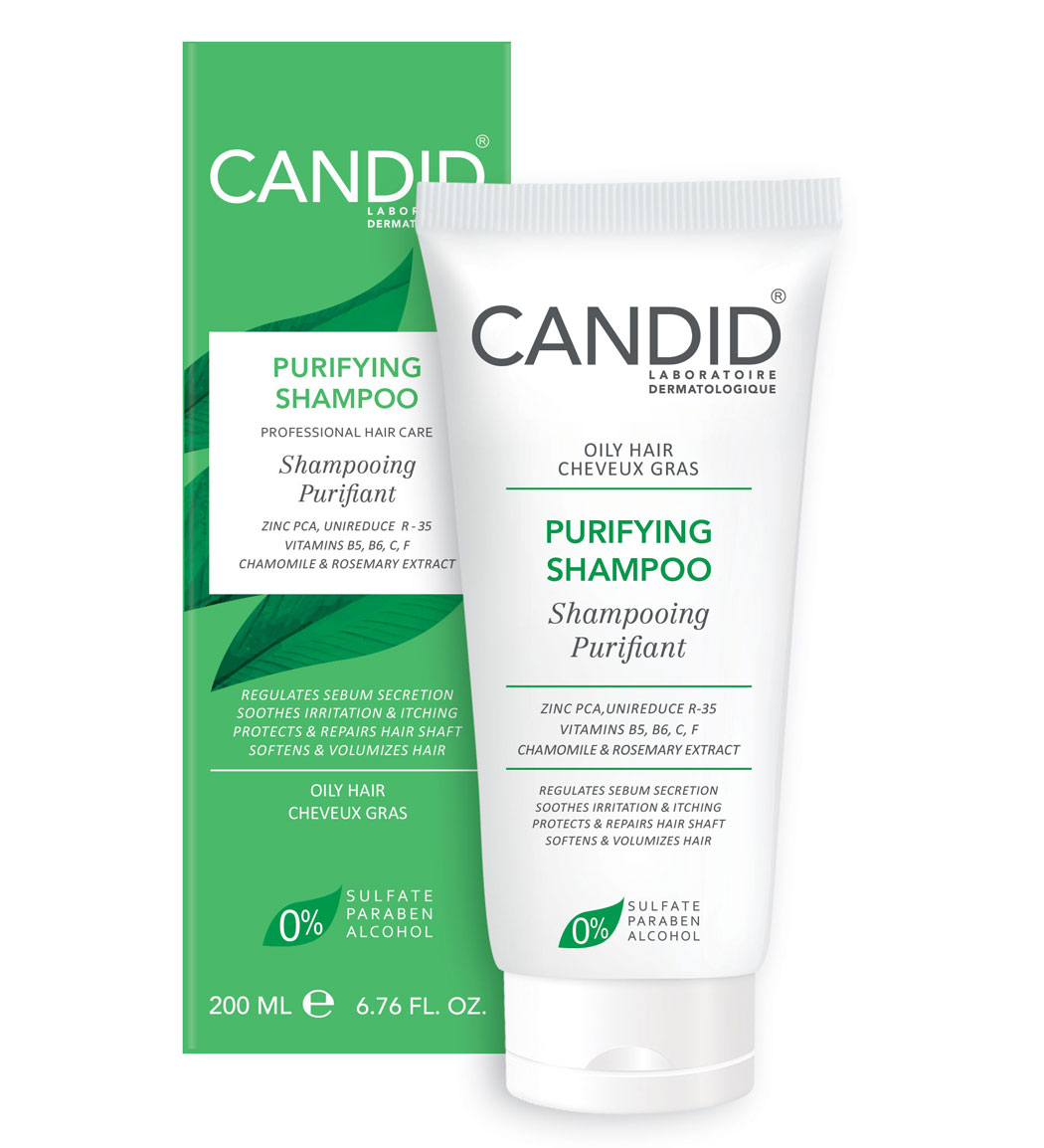 شامپو مناسب موهای چرب کاندید | Candid Purifying Shampoo for Oily Hair