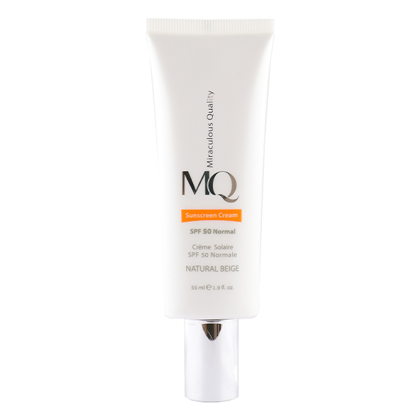 کرم ضد آفتاب برای پوست نرمال بژ طبیعی ام کیو | MQ Sunscreen Cream SPF 50 Normal Natural Beige