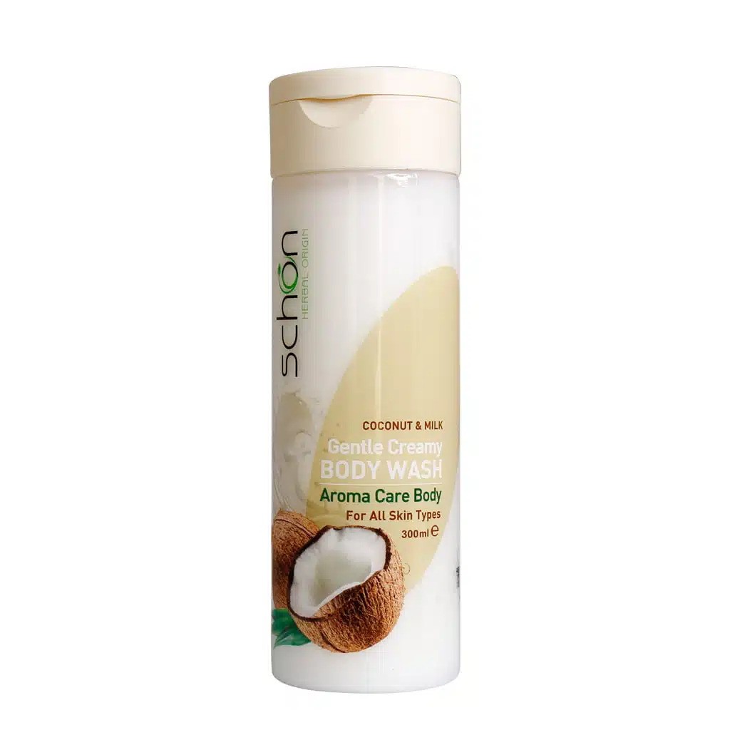 شامپو بدن کرمی شیر نارگیل شون | Schon Coconut and Milk Creamy Body Wash