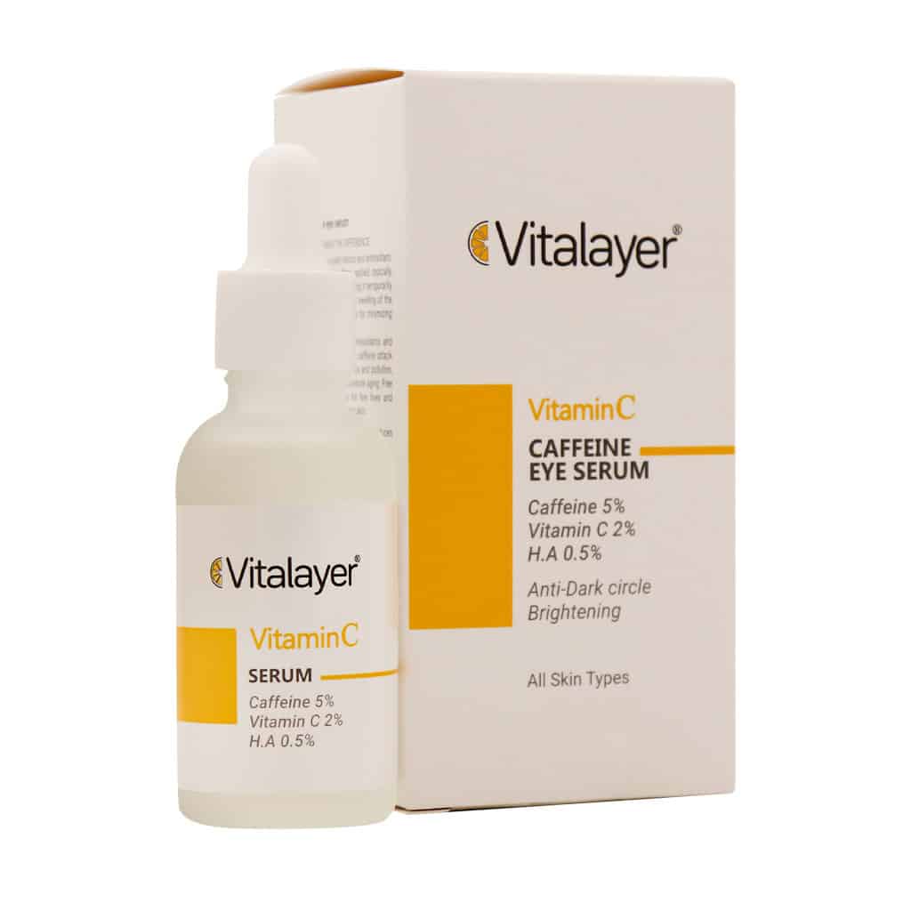 سرم دور چشم کافئین و ویتامین سی ویتالیر  | Vitalayer Caffeine And Vitamin C Eye Serum
