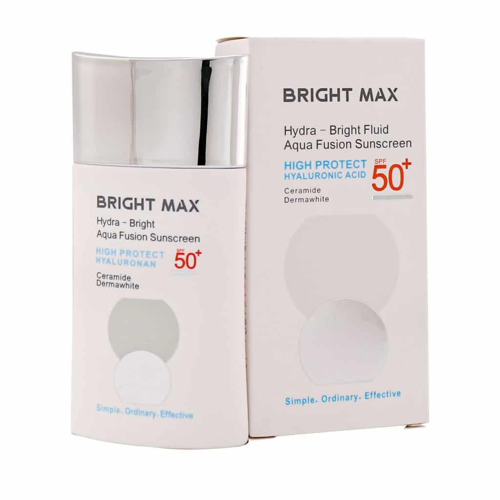 فلوئید ضد آفتاب آکوافیوژن هیدرا برایت SPF50 برایت مکس | Bright Max SPF50 Aqua Fusion Sunscreen Fluid