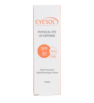 کرم ضد آفتاب بی رنگ با SPF30 مناسب دور چشم آیسول | Eyesol Physical Spf30 Eye Uv Defense Cream