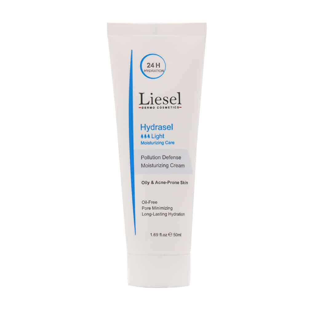 کرم آبرسان لایت هیدراسل لایسل مناسب پوست چرب و مختلطLiesel Moisturizing Cream Model Hydrasel Light For Oily Skin