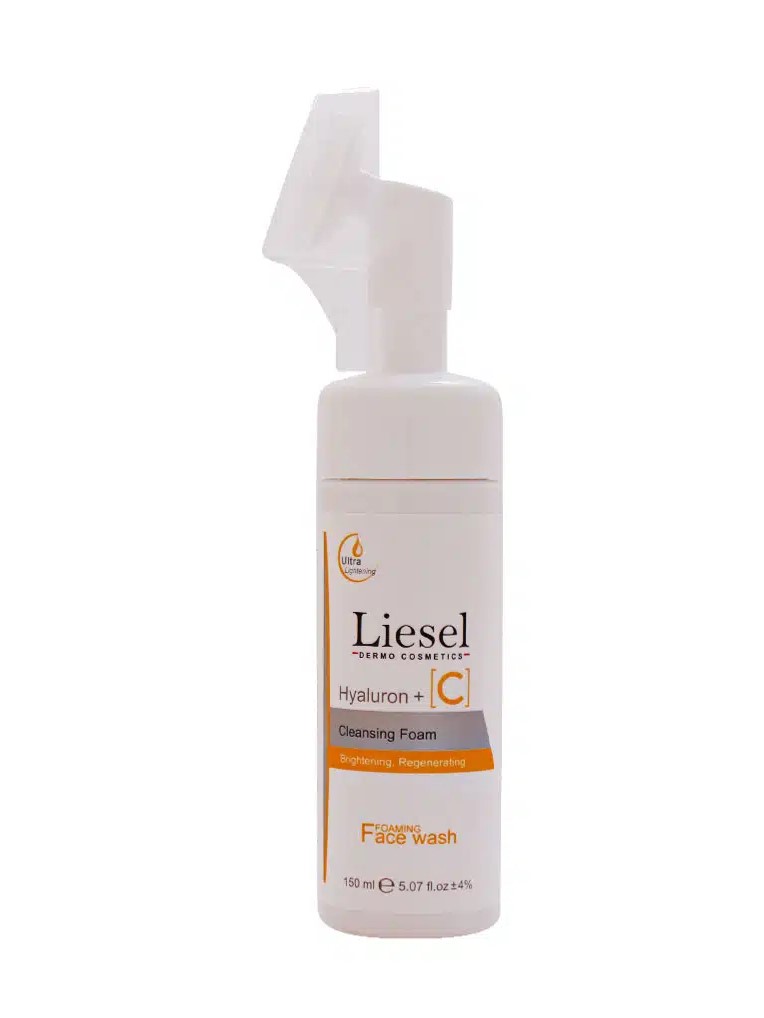فوم شستشو صورت ویتامین C و هیالورونیک اسید لایسل Liesel Hyaluron And Vit C Cleansing